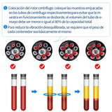 Centrifuga Digital de 8 tubos de 4000 rpm