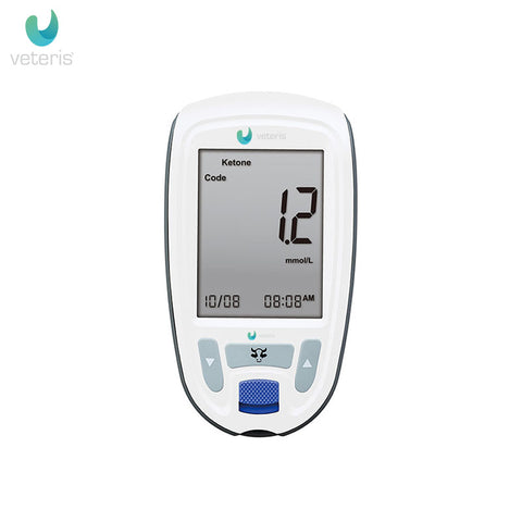 Sistema de monitoreo de Glucosa en sangre y β-cetona en Vacas. Incluye monitor y tiras.